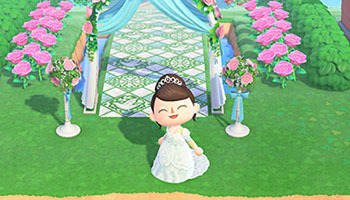 「あつまれ どうぶつの森」向けに配布開始、「Yumi Katsura」のウェディングドレスやカラードレス