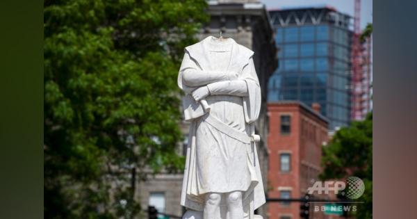 コロンブス像の頭部破壊 米ボストン、人種問題で反発強まる