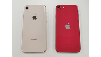 女性が選んだ2色　写真で見る「第2世代iPhone SE」と「iPhone 8」の違い