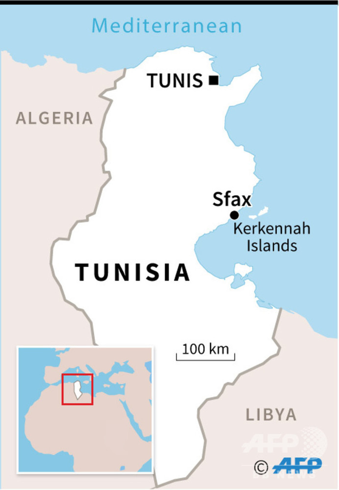 チュニジア沖で移民船沈没、50人超死亡