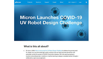 新型コロナで殺菌自動化の紫外線ロボットコンテスト、米マイクロン