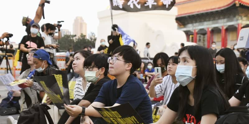 台湾で香港支援の集会、留学生も　「中国帝国主義」に抵抗呼び掛け