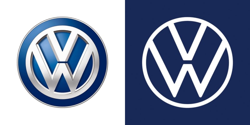 VW、新ロゴを日本に導入　平面的でシンプルに