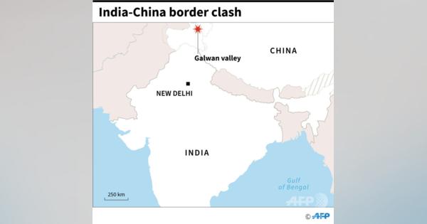 中印が係争地で衝突 インド兵20人死亡