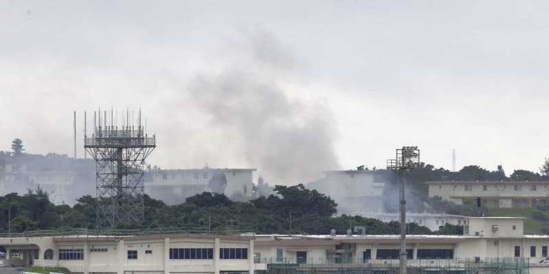 沖縄・嘉手納基地の建物で火災　けが人情報なし