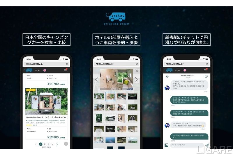 Carstay、キャンピングカーのシェアサービスを本格稼働へ