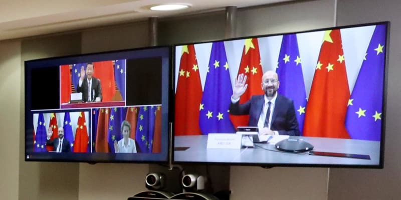 EU、中国首脳に懸念表明　香港や経済巡りテレビ会談