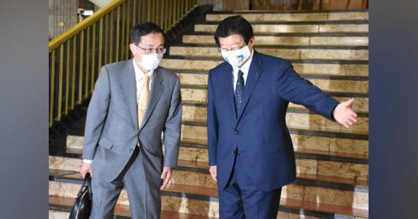 リニア、27年開業困難に　静岡県知事、準備工事了承せず　JR東海社長と会談
