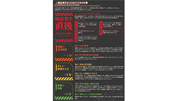 エヴァンゲリオン仕様の防災パンフレット、日本気象協会の「防災知識補完計画」