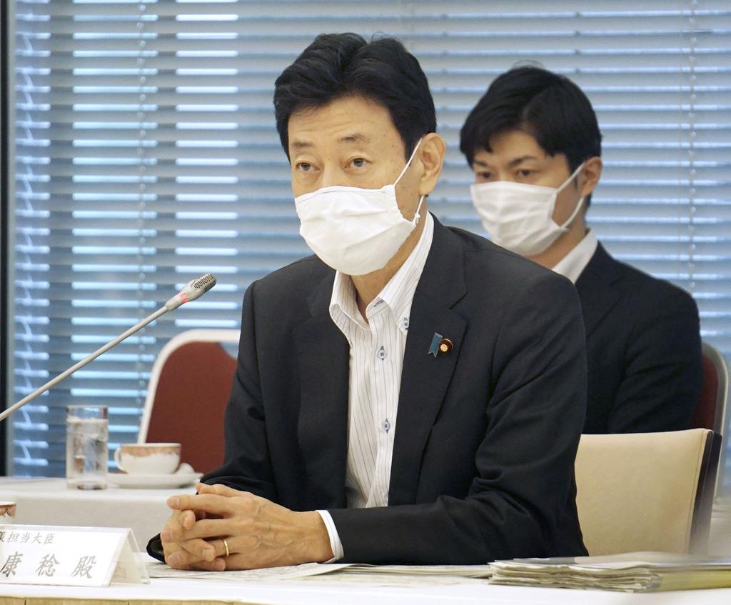 西村担当相、東京の新型コロナ感染増「嫌な感じ」