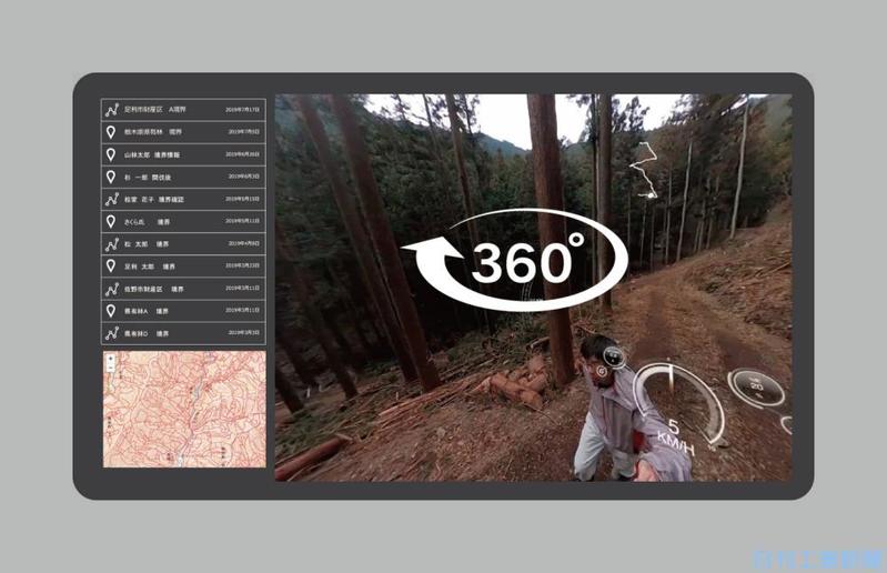 360度カメラで森林管理！ＧＰＳ連動で現地の状況を記録・確認