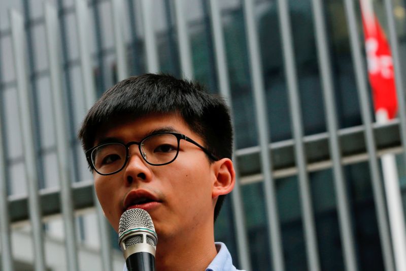 香港の黄之鋒氏、民主派団体からの脱退表明