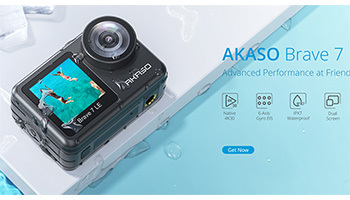 耐候性の新しいアクションカメラ、AKASOの「AKASO Brave 7 LE」