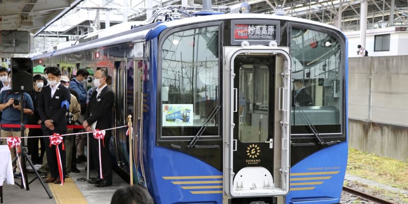 しなの鉄道に新型車両、長野　信州の山と清流イメージ