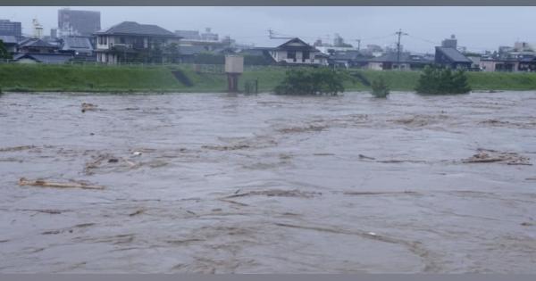 熊本・津奈木町で2人心肺停止　球磨川氾濫、約10人安否不明