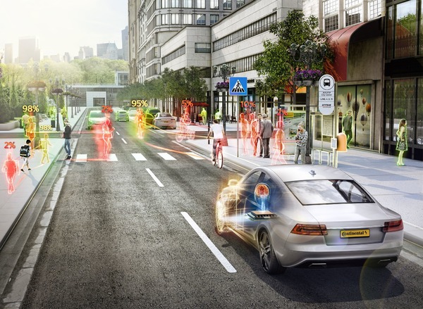 コンチネンタル、自動運転のAI研究プロジェクト開始都市の複雑な交通を認識