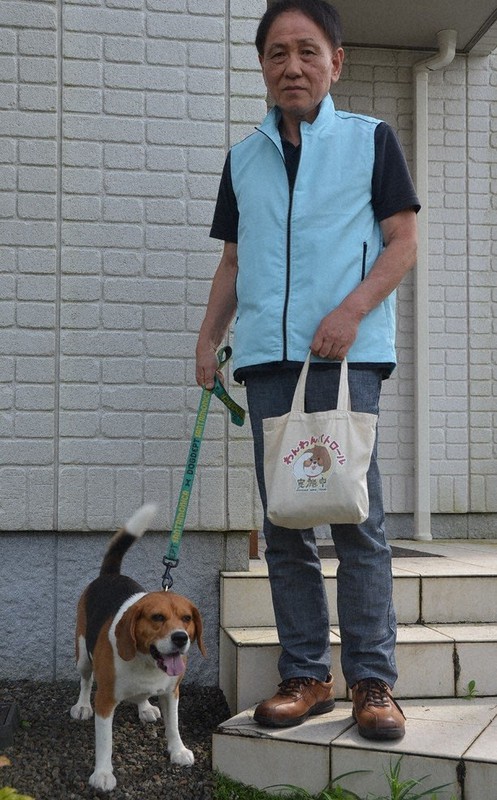 愛犬と「ワンチーム」でパトロール　「1人でもできる」密避け地域守る　栃木・大田原