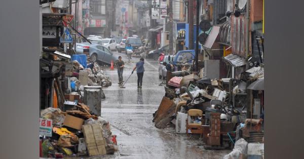 九州豪雨、住宅被害1万棟超え　熊本・人吉市など「全壊」一括認定検討