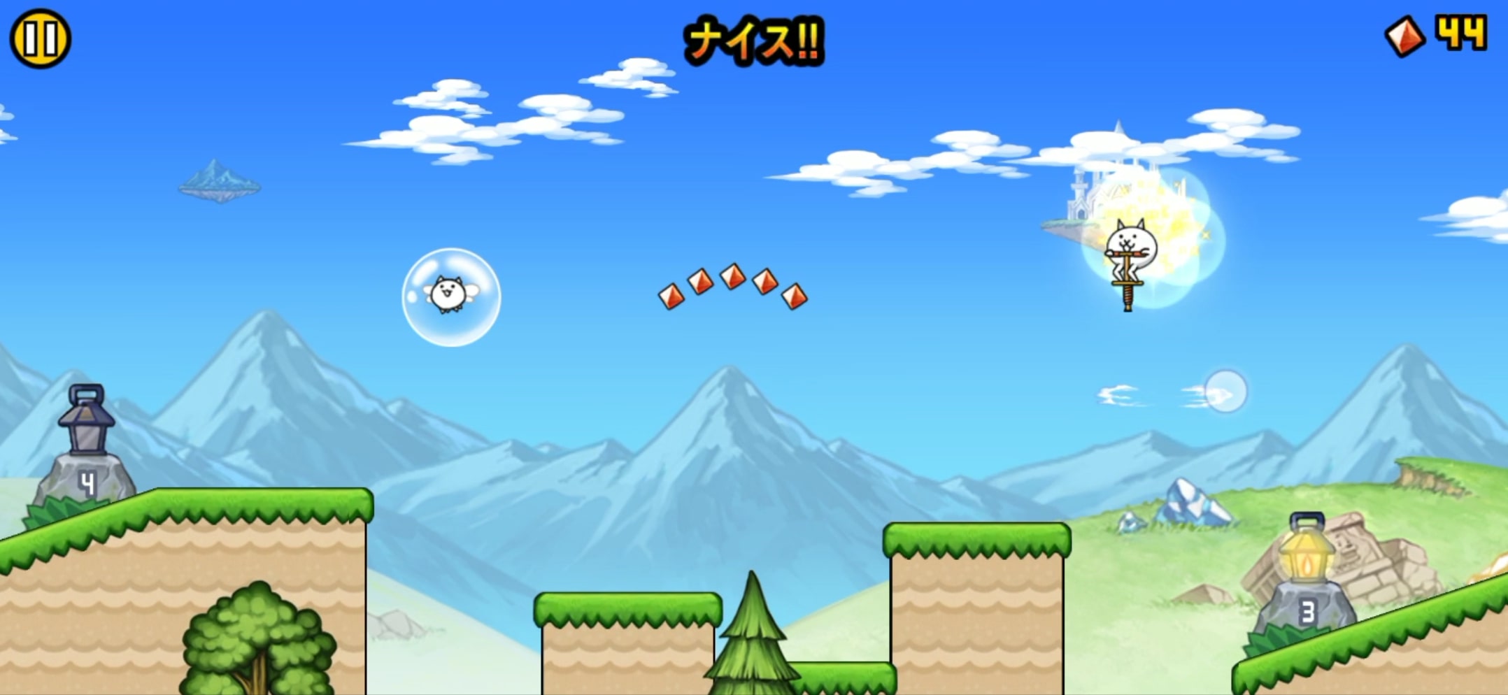 ジャンプが全て ひたすら進む横スクロールアクション Go Go ネコホッピング 発掘 スマホゲーム