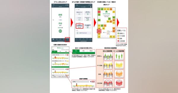 JR東日本、山手線内の駅混雑予測情報をアプリ上で公開！