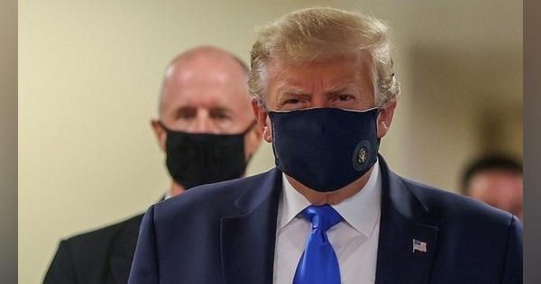 トランプ大統領、ついに公の場でマスク着ける - BBCニュース