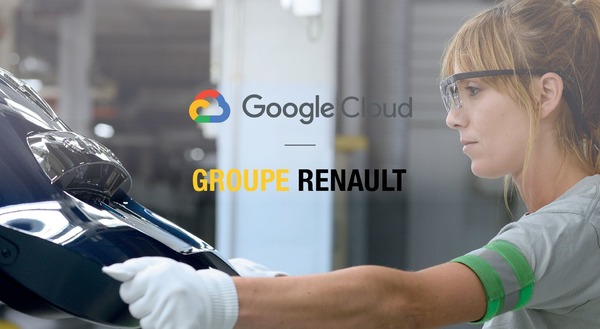ルノーグループとグーグル・クラウドが提携生産設備やサプライチェーンのデジタル化を加速