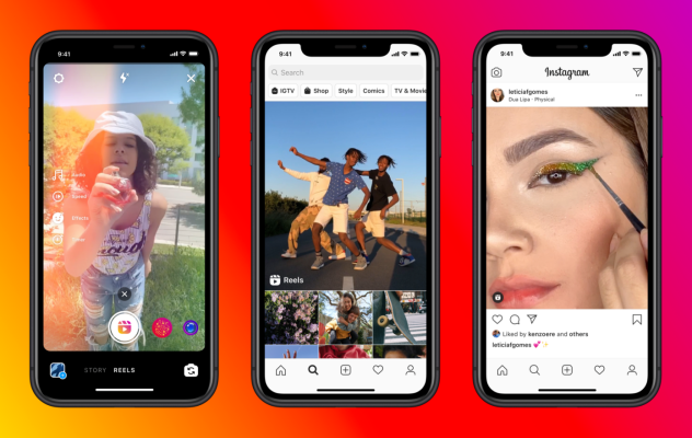 InstagramがTikTok的ショートビデオのReelsを米国で8月に開始