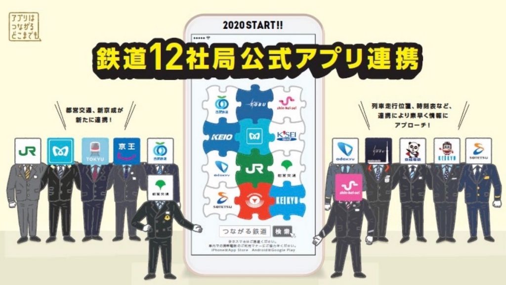 JR東日本ら、鉄道12社局間のアプリが連携　運行情報を一括確認可能に