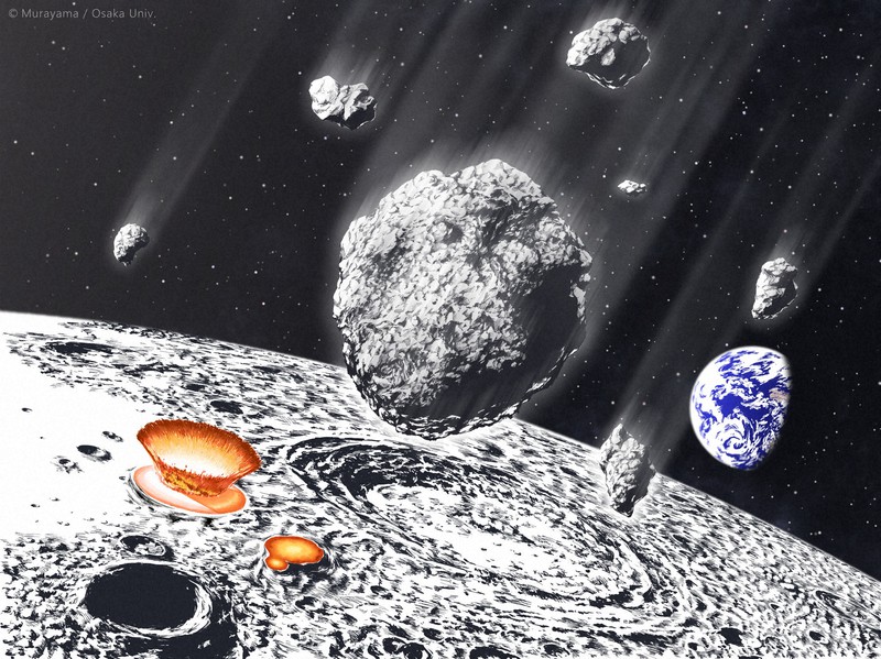8億年前に隕石のシャワー　小惑星破砕、地球や月に大量衝突　阪大・東大解析