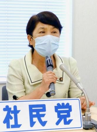 立憲との合流方針　社民・福島党首が慎重論