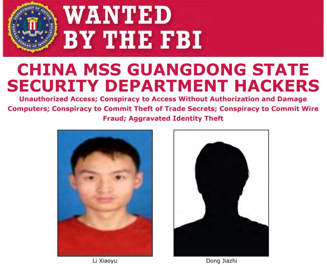 米司法省、中国人2人を新型コロナ関連情報窃盗目的のサイバー攻撃で起訴