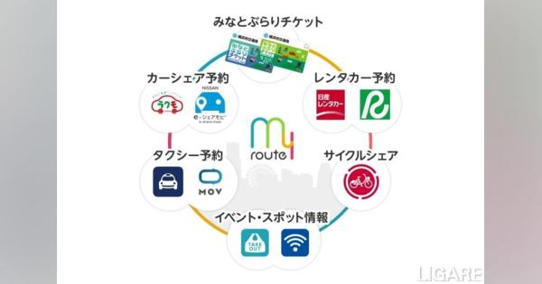 トヨタのMaaSアプリ・my routeが横浜でサービス開始。首都圏で初の導入