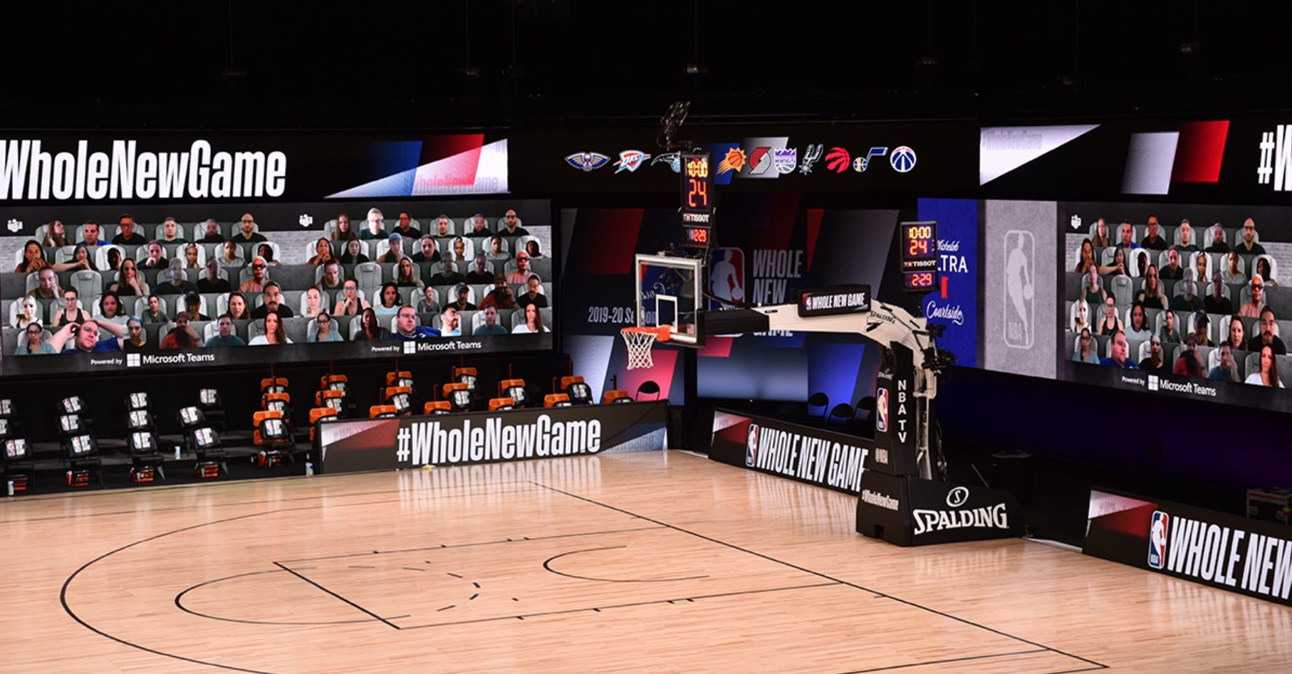 NBA、無観客試合でMicrosoft Teamsのトゥギャザーモード採用