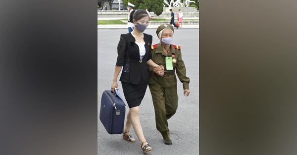 朝鮮戦争参加の老兵らが集合、マスク姿で