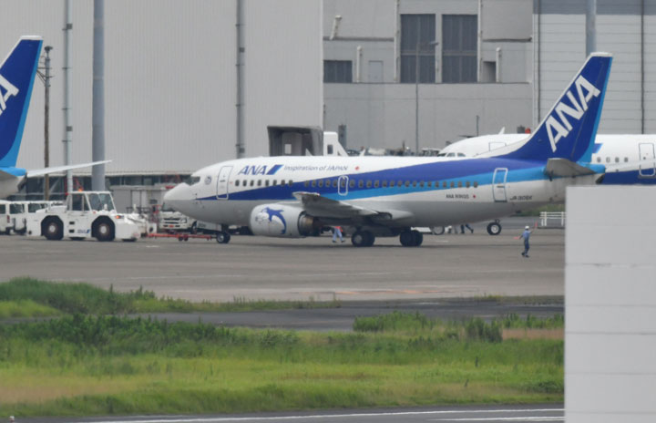 ANAスーパードルフィン、最終便の機体が中国へ　ロゴありで羽田から離日