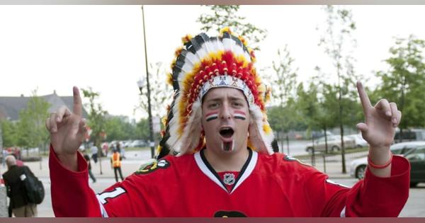ブラックホークス、頭飾りを禁止　NHL主催試合、先住民と対話で