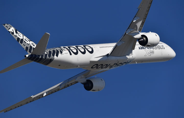 A350月産レート引き下げ　最終赤字14億3800万ユーロ、エアバス20年4-6月期