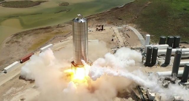 マスク『次はすぐに150m離陸試験だ』SpaceXの試作型宇宙船SN5が点火試験を完了