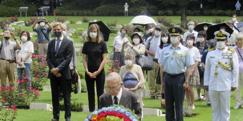 英連邦捕虜1800人の追悼集会　横浜の墓地、原爆犠牲者も