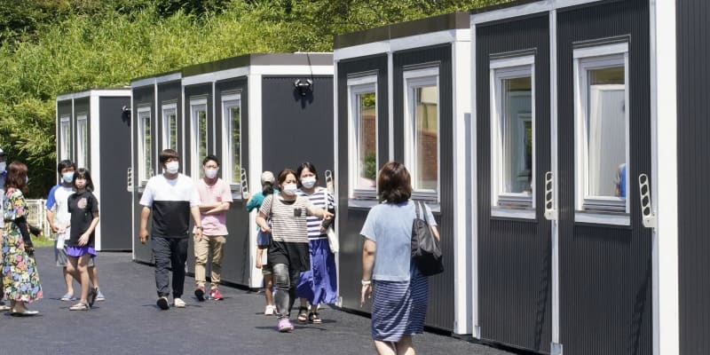 熊本県球磨村で仮設住宅入居開始　高齢者など33世帯優先