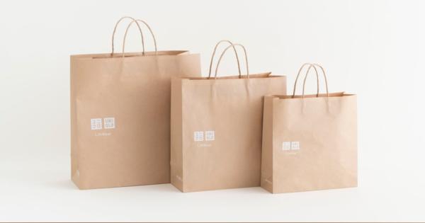ユニクロ・ジーユー全店舗でショッピングバッグが有料化、プラスチック製から紙製に変更