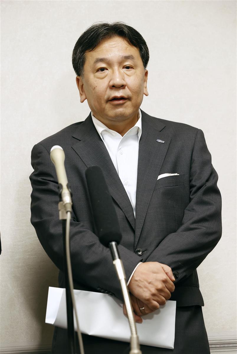 立民・枝野氏、改名する「欅坂４６」にエール　党名変更には言葉少な