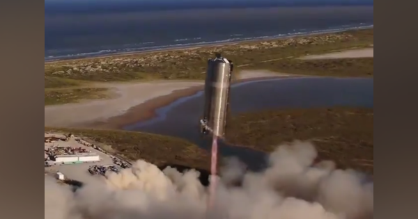 SpaceX、宇宙船StarshipプロトタイプSN5の150m離陸試験を無事に完了