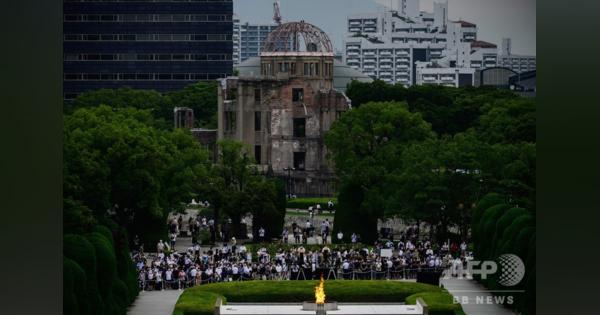 原爆投下から75年、広島で記念式典 市長「世界の連帯」訴え