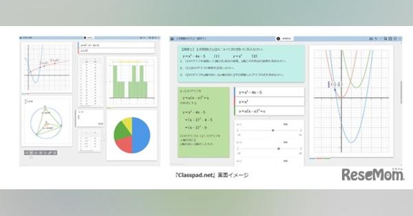 カシオ、オンライン授業の数学学習ツール「ClassPad.net」体験キャンペーン