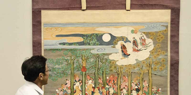涅槃図裏に明智光秀の妻の戒名　死亡時期の裏付け、大津の寺
