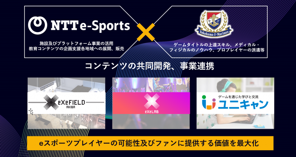 NTTe-Sports×横浜F・マリノス、eスポーツの教育コンテンツの共同開発を目的に連携協定締結