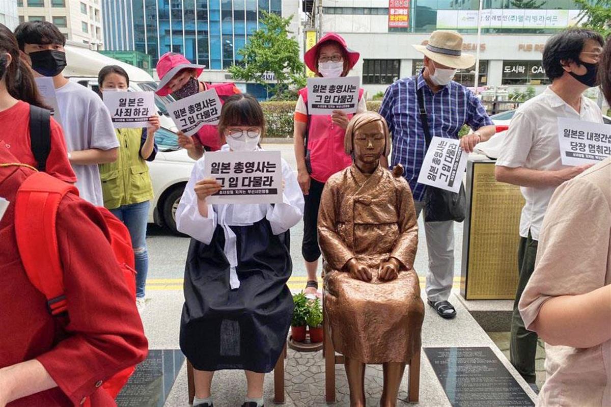 韓国・釜山の慰安婦像設置が合法化　日本総領事の取り消し要求、地元自治体が拒否
