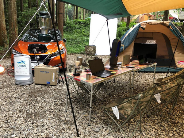 キャンプ場がワーケーションを支援EVカーシェア利用者に電化製品を無料貸与