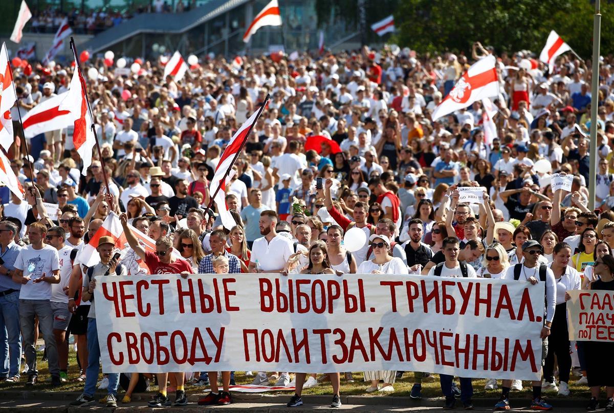 ベラルーシで邦人男性拘束　デモ続く首都ミンスク在住